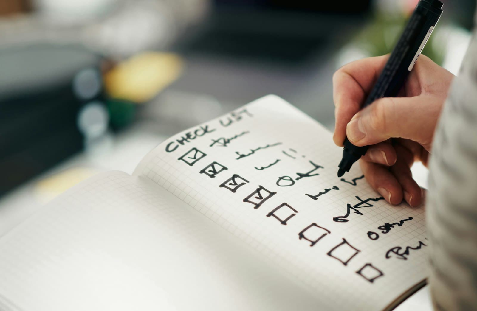 Checklist representing structured delivery of AI and robotics services